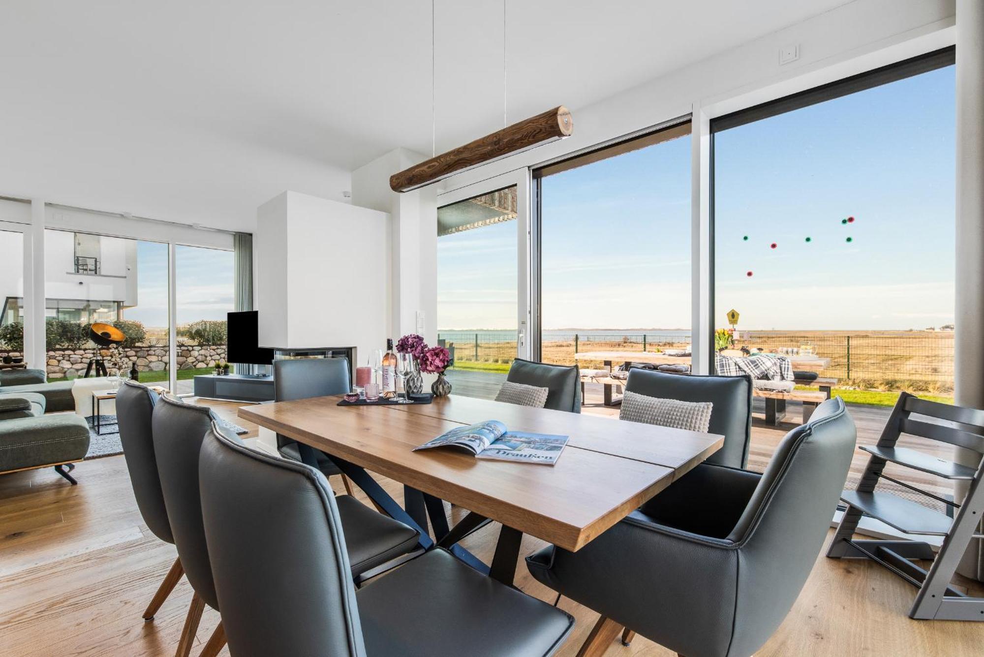 Villa King Erste Lage, Dachterrasse, Meerblick, Carport, Kamin, Sauna, Terrasse, Aussenrolllaeden Olpenitz Exterior foto